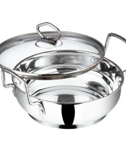 Vinod Cookware Vinod Stainless Steel Kadai With Lid