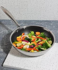 Vinod Cookware Vinod Platinum Triply Stainless Steel X Fry Pan (Induction Friendly) Cookware