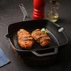 Vinod Cookware Vinod Legacy Pre - Seasoned Cast Iron Square Griddle - 24 Cm (Induction Friendly)