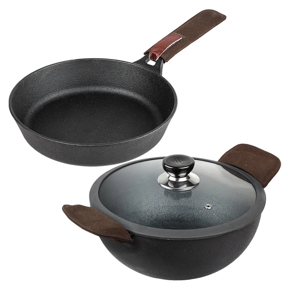 Vinod Cookware Vinod Legacy Pre-Seasoned Cast Iron Combo Set (Induction Friendly) 7 Vinod Cookware Vinod Legacy Pre-Seasoned Cast Iron Combo Set (Induction Friendly)
