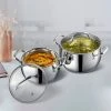 Vinod Cookware Vinod Stainless Steel Almaty Casserole Set (Induction Friendly) Cookware