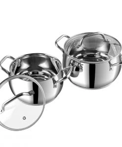 Vinod Cookware Vinod Stainless Steel Almaty Casserole Set (Induction Friendly) Cookware