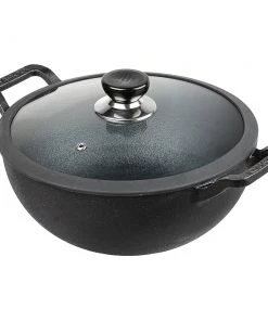 Vinod Cookware Vinod Legacy Pre - Seasoned Cast Iron Kadai