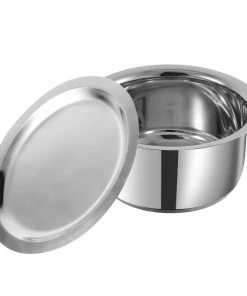 Vinod Cookware Vinod Capsule Bottom Tope (1 Litre) With Lid & Regular Saucepan (1.8 Litre) (Induction Friendly) 10 Vinod Cookware Vinod Capsule Bottom Tope (1 Litre) With Lid & Regular Saucepan (1.8 Litre) (Induction Friendly)