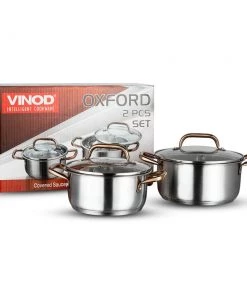 Vinod Cookware Vinod Oxford Stainless Steel Saucepot Set (Induction Friendly) Cookware 16 Vinod Cookware Vinod Oxford Stainless Steel Saucepot Set (Induction Friendly) Cookware