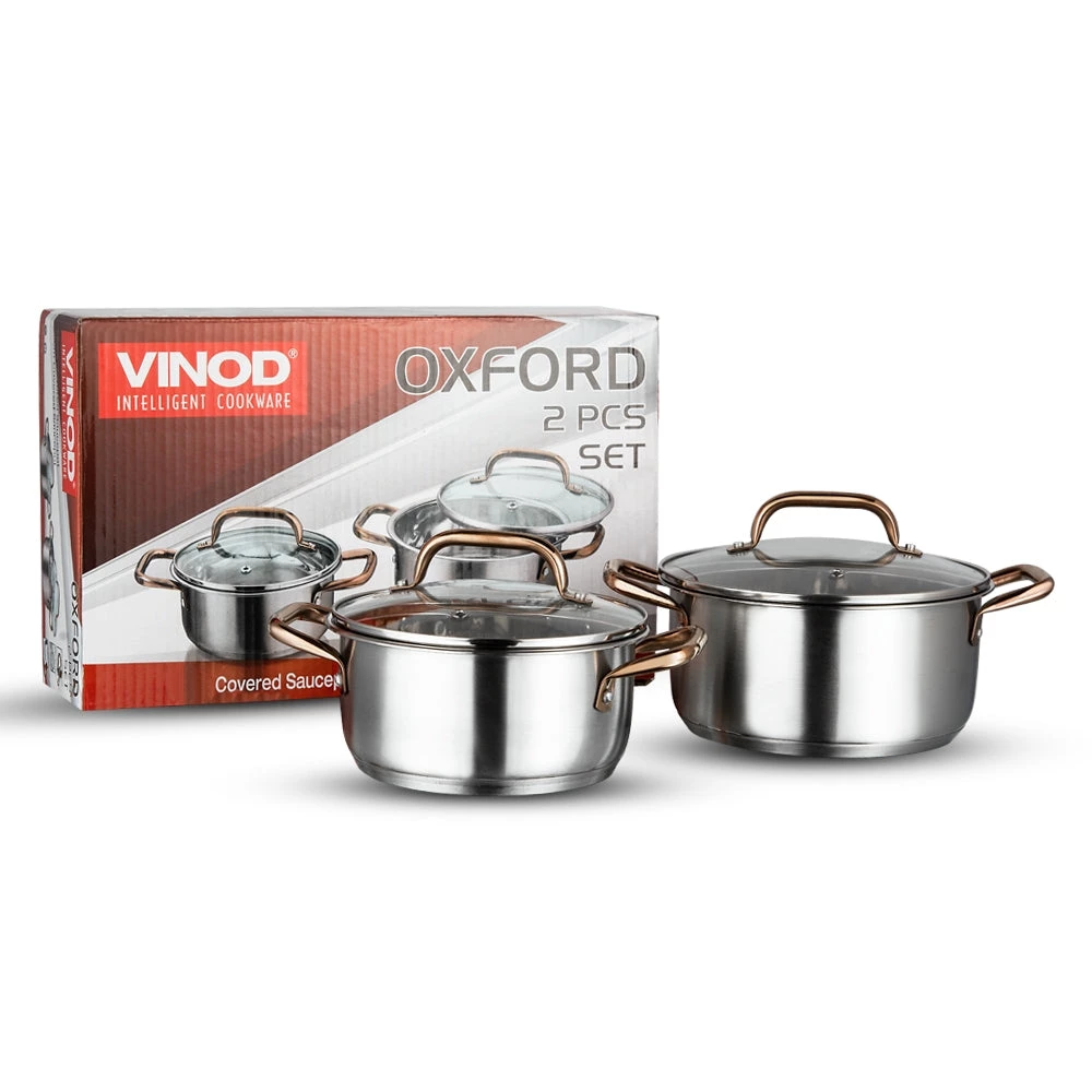 Vinod Cookware Vinod Oxford Stainless Steel Saucepot Set (Induction Friendly) Cookware 8 Vinod Cookware Vinod Oxford Stainless Steel Saucepot Set (Induction Friendly) Cookware