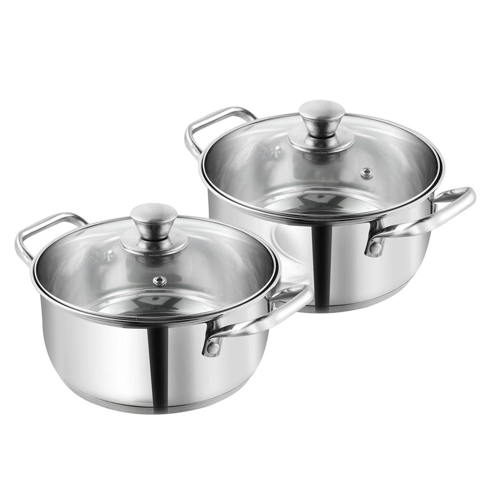 Vinod Cookware Vinod Stainless Steel Roma Casserole Set (Induction Friendly) Cookware 2 Vinod Cookware Vinod Stainless Steel Roma Casserole Set (Induction Friendly) Cookware