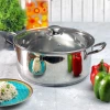Vinod Cookware Vinod Stainless Steel Roma Casserole (Induction Friendly)