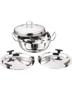 Vinod Cookware Cookware Vinod Stainless Steel Multi Kadai - 26 Cm (Induction Friendly) 8 Vinod Cookware Cookware Vinod Stainless Steel Multi Kadai - 26 Cm (Induction Friendly)