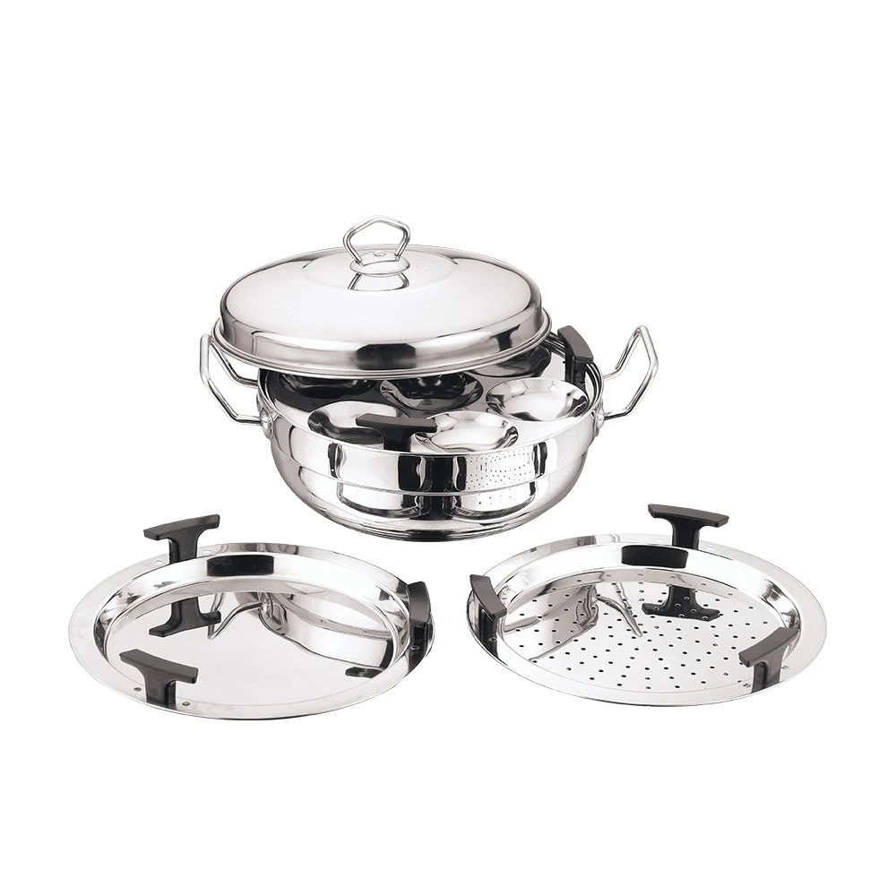 Vinod Cookware Cookware Vinod Stainless Steel Multi Kadai - 26 Cm (Induction Friendly) 3 Vinod Cookware Cookware Vinod Stainless Steel Multi Kadai - 26 Cm (Induction Friendly)