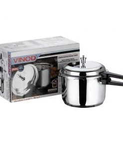 Vinod Cookware Vinod 18/8 Stainless Steel Outer Lid Pressure Cooker
