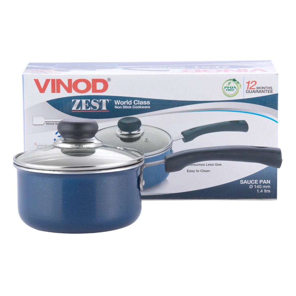 Vinod Cookware Vinod Zest Non Stick Saucepan With Lid 7 Vinod Cookware Vinod Zest Non Stick Saucepan With Lid