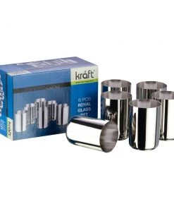 Vinod Cookware Vinod - Kraft Royal Glass Set - 6 Pc Kraft Serveware 13 Vinod Cookware Vinod - Kraft Royal Glass Set - 6 Pc Kraft Serveware