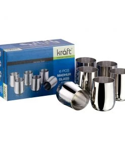 Vinod Cookware Kraft Madhur Glass Set - 6 Pc 11 Vinod Cookware Kraft Madhur Glass Set - 6 Pc