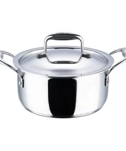 Vinod Cookware Vinod Platinum Triply Stainless Steel Saucepot With Lid (Induction Friendly) Cookware