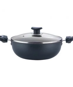 Vinod Cookware Vinod Marbilo Non Stick Deep Kadai (Induction Friendly) Cookware