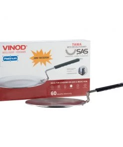 Vinod Cookware Cookware Vinod Platinum Triply Stainless Steel Tawa - 25 Cm (Induction Friendly)