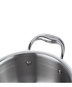 Vinod Cookware Vinod Platinum Triply Stainless Steel Saucepot With Lid (Induction Friendly) Cookware