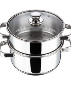 Vinod Cookware Vinod Stainless Steel 2 Tier Steamer With Lid (Induction Friendly) Cookware 13 Vinod Cookware Vinod Stainless Steel 2 Tier Steamer With Lid (Induction Friendly) Cookware