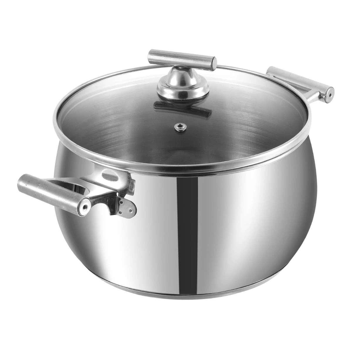 Vinod Cookware Cookware Vinod Stainless Steel Sicily Casserole With Glass Lid 2 Vinod Cookware Cookware Vinod Stainless Steel Sicily Casserole With Glass Lid
