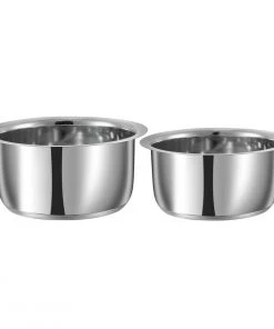 Vinod Cookware Vinod Stainless Steel 2 Pc Capsule Bottom Tope Without Lid -17, 18 Cm
