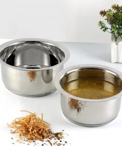 Vinod Cookware Vinod Stainless Steel 2 Pc Capsule Bottom Tope Without Lid -17, 18 Cm